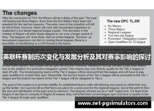 英联杯赛制历次变化与发展分析及其对赛事影响的探讨